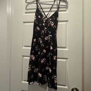 Black flower dress